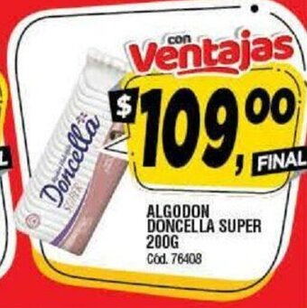 Supermercados Yaguar Doncella Algodon Super 200g oferta
