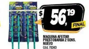 Supermercados Yaguar Maquina Afeitar Prestobarba 2 Sens Nuevo oferta