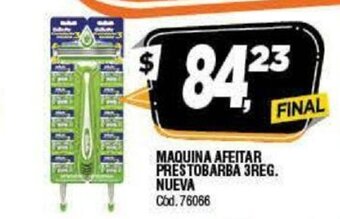 Supermercados Yaguar Maquina Afeitar Prestob 3 Reg.Nueva oferta