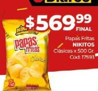 Diarco Papas Fritas Nikitos oferta