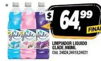 Supermercados Yaguar Glade Limpiador líquido x 900ml oferta