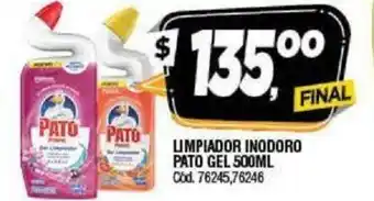 Supermercados Yaguar Pato Limpiador Gel 500ml oferta