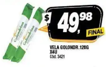 Supermercados Yaguar Vela Golondr.120g x4u oferta