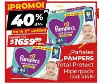 Diarco Pañales Pampers Total Protect Hiperpack oferta