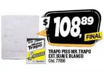 Supermercados Yaguar Trapo Piso Mr.Trapo Ext.Suave Blanco oferta