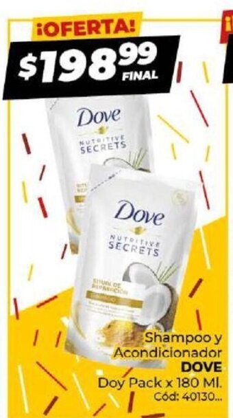 Diarco Shampoo y Acondicionador Dove oferta