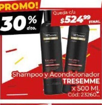 Diarco Shampoo y Acondicionador Tresemme oferta
