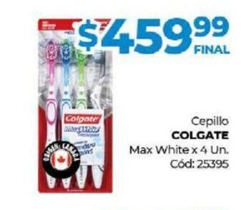 Diarco Cepillo Colgate Max White x 4un oferta