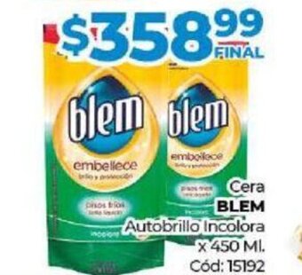 Diarco Cera Blem oferta