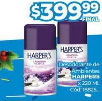Diarco Desodorante de Ambientes Harpers oferta