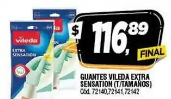 Supermercados Yaguar Guantes Vileda Extra Sensation oferta