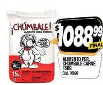 Supermercados Yaguar Chumbale Alimento Per. Carne 15kg oferta