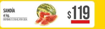 Supermercados Vea Sandía oferta