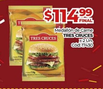 Diarco Medallón de Carne Tres Cruces oferta
