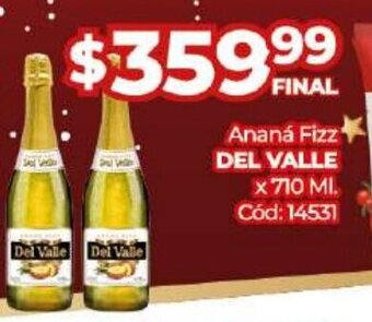 Diarco Ananá Fizz Del Valle oferta