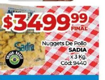 Diarco Nuggets de Pollo Sadia oferta