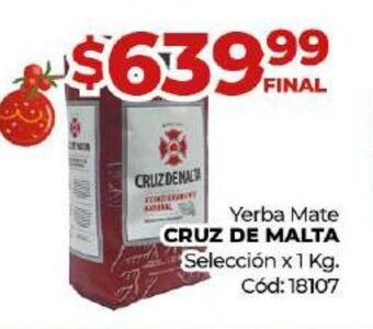 Diarco Yerba Mate Cruz de Malta oferta