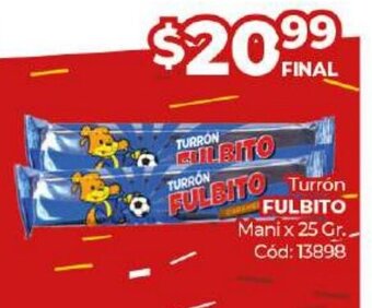 Diarco Turrón Fulbito oferta
