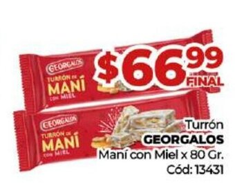 Diarco Turrón Georgalos oferta
