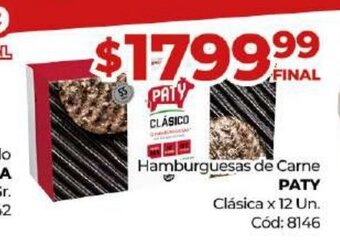 Diarco Hamburguesas de Carne Paty oferta