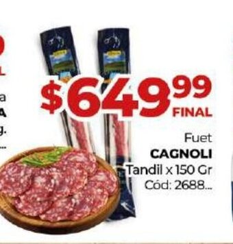 Diarco Fuet Cagnoli oferta