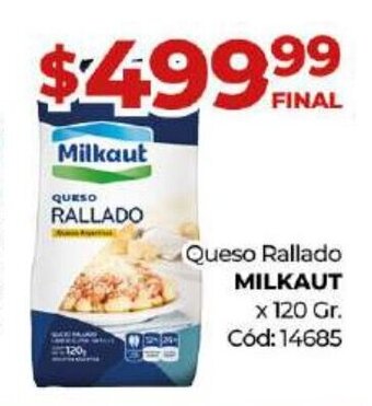 Diarco Queso Rallado Milkaut oferta