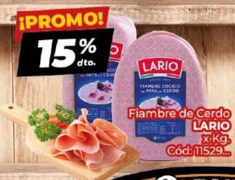 Diarco Fiambre de Cerdo Lario oferta
