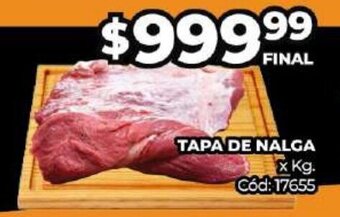 Diarco Tapa De Nalga x Kg oferta