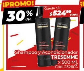 Diarco Shampoo y Acondicionador Tresemme oferta