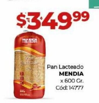 Diarco Pan Lacteado Mendia oferta