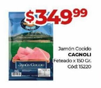Diarco Jamón Cocido Cagnoli oferta