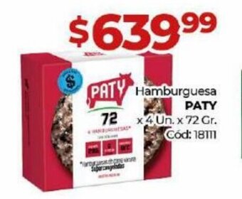 Diarco Hamburguesa Paty oferta
