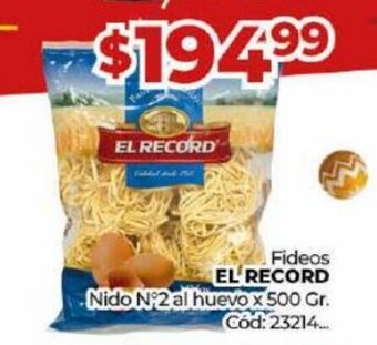 Diarco Fideos El Record oferta