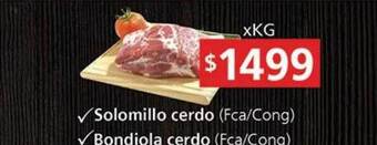 Supermercados Aiello Solomillo cerdo bondiola cerdo oferta