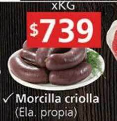 Supermercados Aiello Morcilla criolla oferta