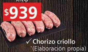 Supermercados Aiello Chorizo criollo oferta