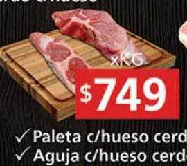 Supermercados Aiello Paleta c hueso cerdo aguja c hueso cerdo oferta