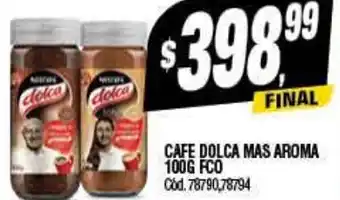 Supermercados Yaguar Cafe Dolca Mas Aroma 100G FCO oferta