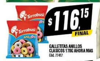 Supermercados Yaguar Galletitas Anillos Clasicos 170G Ahora Mas oferta