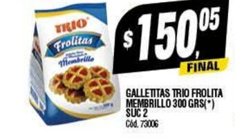 Supermercados Yaguar Galletitas Trio Frolita Membrillo 300 Grs oferta