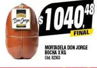 Supermercados Yaguar Mortadela Don Jorge Bocha x Kg oferta