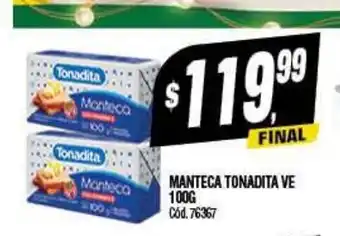 Supermercados Yaguar Manteca Tonadita Ve 100g oferta