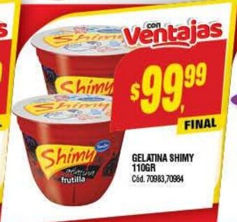 Supermercados Yaguar Gelatina Shimy 110gr oferta