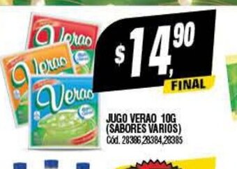 Supermercados Yaguar Jugo Verao 10g oferta