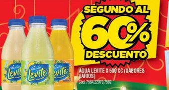 Supermercados Yaguar Agua Levite x 500cc oferta
