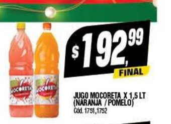 Supermercados Yaguar Jugo Mocoreta x 1.5Lt oferta