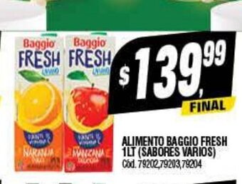 Supermercados Yaguar Alimento Baggio Fresh 1Lt oferta