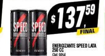 Supermercados Yaguar Energizante Speed Lata 250cc oferta