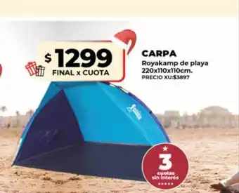 Supermayorista Vital Carpa royakamp de playa oferta