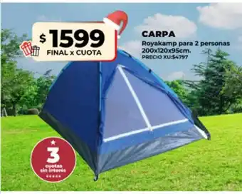 Supermayorista Vital Carpa royakamp para 2 personas oferta